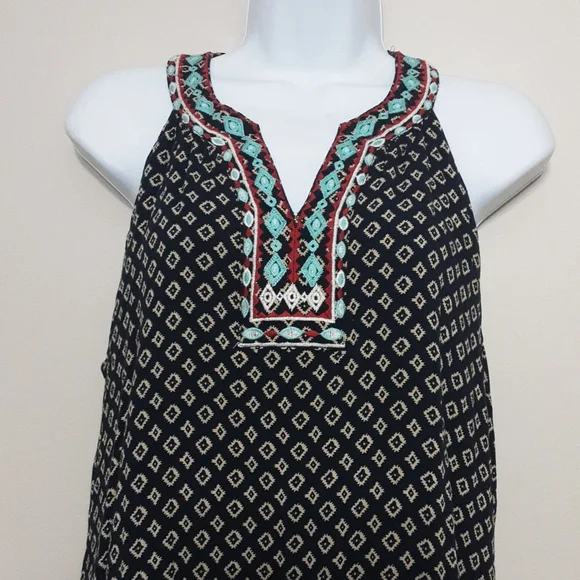Anthropologie THML faye embroidered halter summer dress womens in size L - Picture 2 of 10